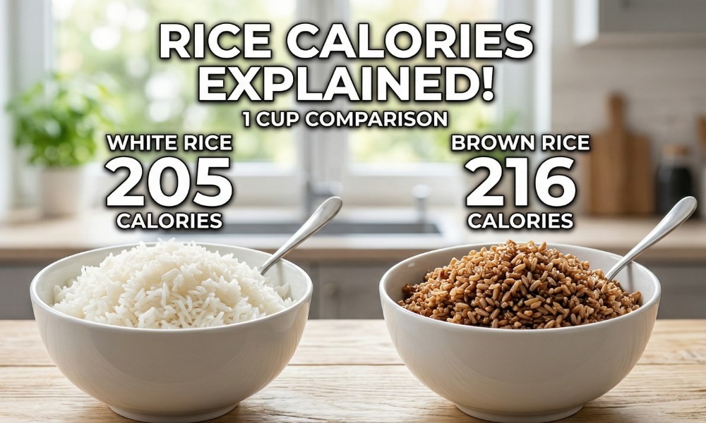 calories in 1 cup cooked rice